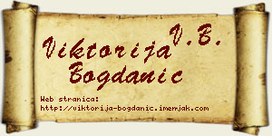 Viktorija Bogdanić vizit kartica